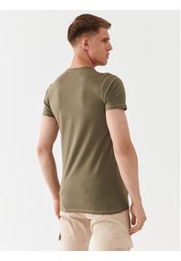Aeronautica Militare T-Shirt AM1UTI003 Zielony Regular Fit. Kolor: zielony. Materiał: bawełna #5