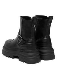 Buffalo Botki Dione Biker Boot Mid 1270127 Czarny. Kolor: czarny. Materiał: skóra #4