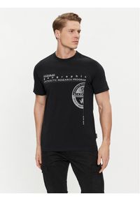 Napapijri T-Shirt S-Manta NP0A4HQH Czarny Regular Fit. Kolor: czarny. Materiał: bawełna #1