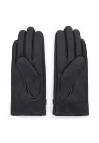 Wittchen - Damskie rękawiczki ze skóry z paskiem. Kolor: czarny. Materiał: skóra. Wzór: aplikacja. Sezon: lato. Styl: elegancki, klasyczny #3