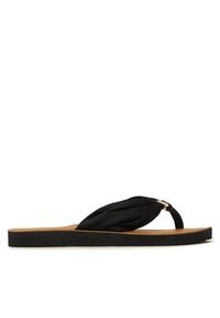 TOMMY HILFIGER - Tommy Hilfiger Japonki Th Elevated Beach Sandal FW0FW06985 Granatowy. Kolor: niebieski. Materiał: materiał