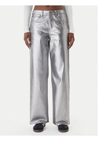 Adidas - adidas Jeansy Firebird KD2922 Srebrny Loose Fit. Kolor: srebrny #2