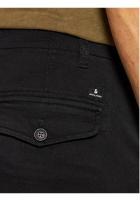 Jack & Jones - Jack&Jones Spodnie materiałowe Paul 12139912 Czarny Tapered Fit. Kolor: czarny. Materiał: bawełna
