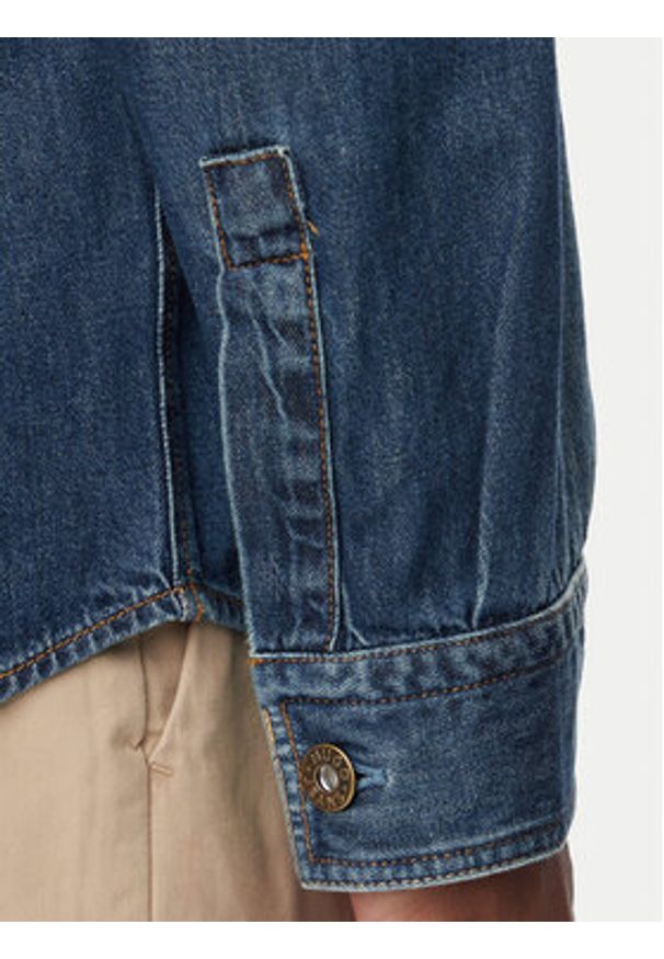 Hugo - HUGO Koszula jeansowa Ebant 50565401 Niebieski Oversize. Kolor: niebieski. Materiał: jeans