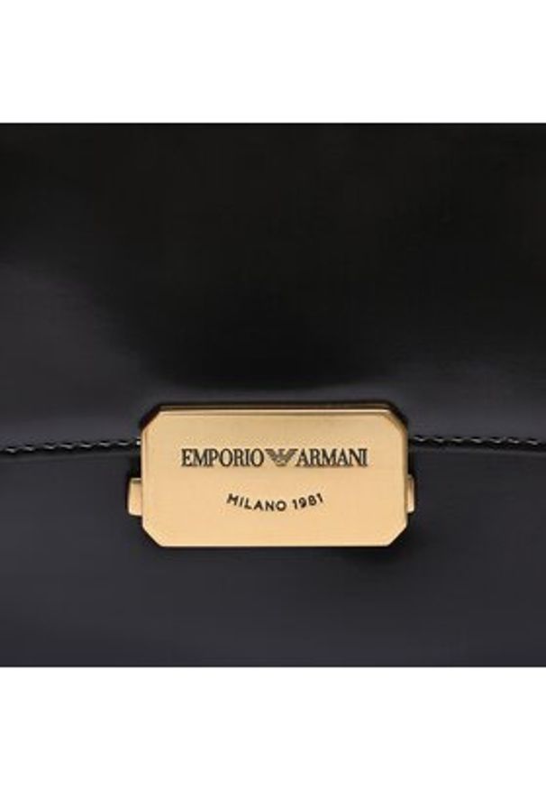 Emporio Armani Torebka Y3E226 YWE2D 80001 Czarny. Kolor: czarny. Materiał: skórzane