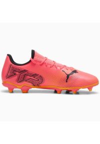 Buty piłkarskie Puma Future 7 Play FG/AG M 107723-03 różowe. Kolor: różowy. Materiał: materiał, dzianina, syntetyk. Szerokość cholewki: normalna. Sport: piłka nożna