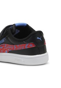 Puma - Sneakersy dla małych dzieci PUMA Smash 3.0 Masked Hero PUMA. Kolor: czerwony, wielokolorowy, czarny, biały. Materiał: skóra. Szerokość cholewki: normalna. Wzór: nadruk