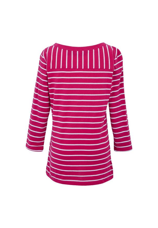 Regatta - T-shirt Damski W Paski Baylette II. Kolor: biały, wielokolorowy, różowy. Wzór: paski
