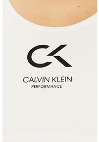 Calvin Klein Performance - Biustonosz. Kolor: biały #5