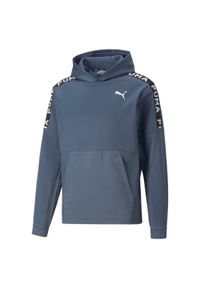 Bluza dresowa męska Puma FIT PWRFLEECE. Kolor: niebieski, wielokolorowy, czarny. Materiał: dresówka