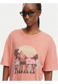 Roxy T-Shirt Talloversize Washed ERJZT06081 Pomarańczowy jasny Loose Fit. Kolor: pomarańczowy. Materiał: bawełna #2