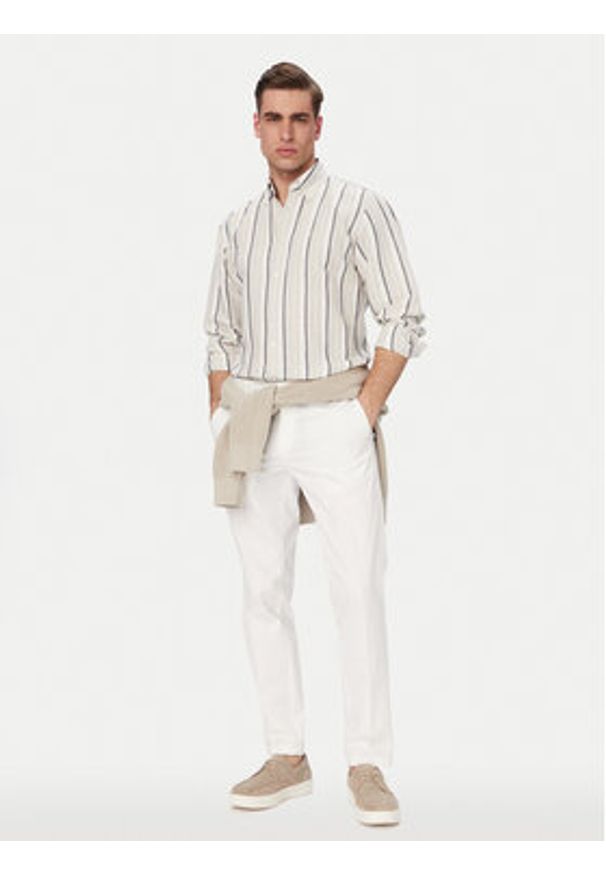 BOSS Koszula Ricoplus 50559324 Szary Regular Fit. Kolor: szary. Materiał: bawełna