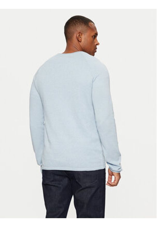 Jack & Jones Sweter 12157321 Błękitny Regular Fit. Kolor: niebieski. Materiał: bawełna