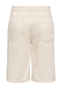 only - ONLY Bermudy Mate 15374734 Kremowy Loose Fit. Kolor: kremowy. Materiał: bawełna #3