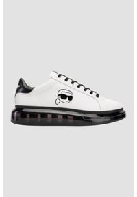 Karl Lagerfeld - KARL LAGERFELD Białe sneakersy męskie KAPRI KUSHION Outline NFT, Rozmiar 41. Kolor: biały