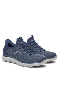 skechers - Skechers Sneakersy Key Pace 232469 NVY Granatowy. Kolor: niebieski. Materiał: materiał #3