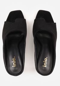 Born2be - Czarne Eleganckie Klapki na Szpilce z Paskiem na Palec w stylu Japonek Undime. Okazja: na co dzień. Kolor: czarny. Sezon: lato. Obcas: na szpilce. Styl: elegancki #2