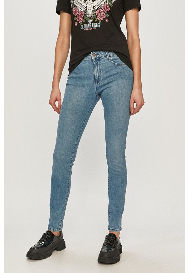 Wrangler - Jeansy. Kolor: niebieski