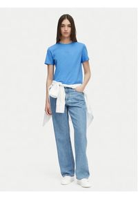 Calvin Klein Jeans T-Shirt LV044G200G Granatowy Regular Fit. Kolor: niebieski. Materiał: bawełna #2