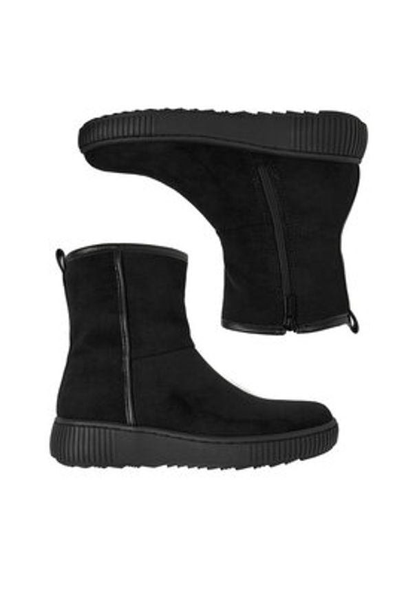 Clara Barson Botki CEO-WS13075-01 Czarny. Kolor: czarny. Materiał: materiał