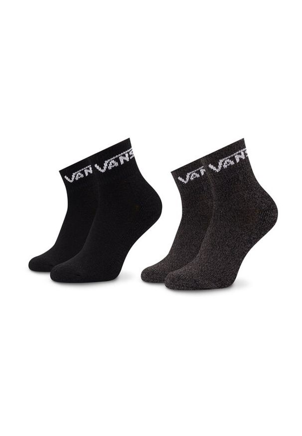Vans Zestaw 2 par wysokich skarpet dziecięcych Drop V Classic VN0A7PTC Czarny. Kolor: czarny. Materiał: materiał, bawełna