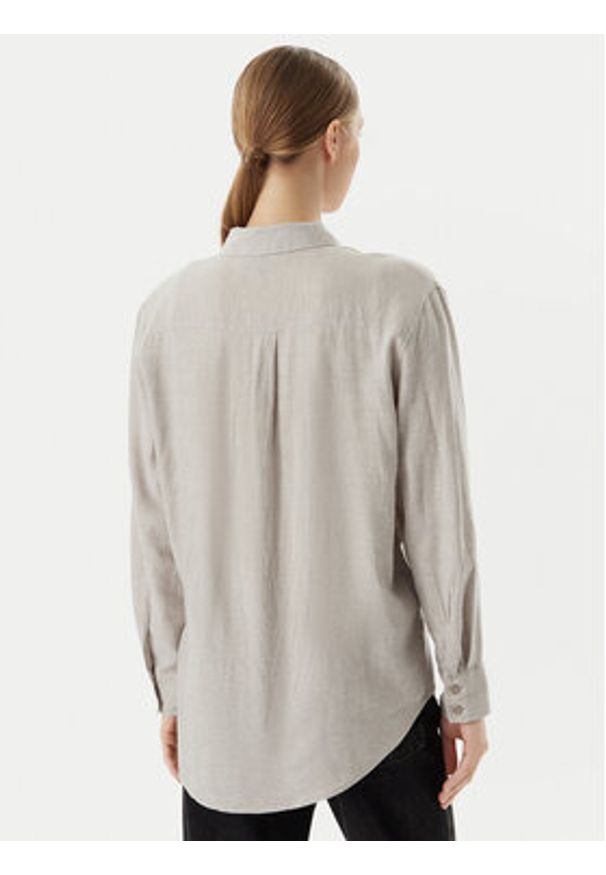 Vero Moda Koszula Linn 10305085 Szary Relaxed Fit. Kolor: szary. Materiał: len