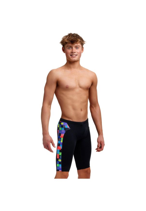 FUNKY TRUNKS - Spodenki kąpielówki męskie Funkita Jammery Chip Set. Kolor: czarny, wielokolorowy