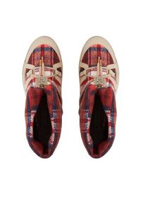 TOMMY HILFIGER - Tommy Hilfiger Śniegowce Tartan Snowboot FW0FW07612 Beżowy. Kolor: beżowy. Materiał: materiał #5