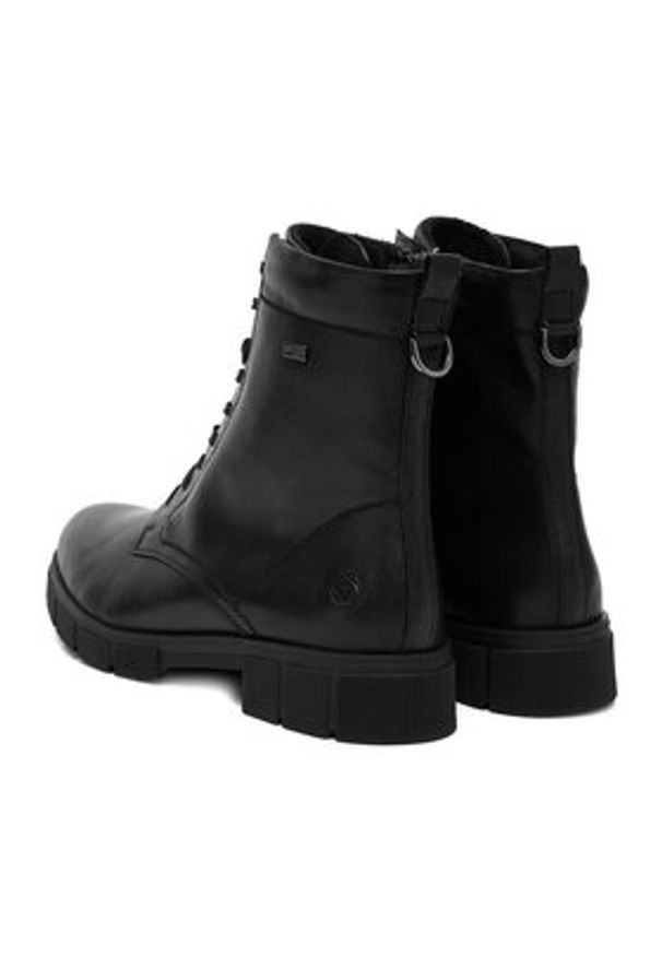 Remonte Trzewiki CEO-D2S73-00 Czarny. Kolor: czarny. Materiał: skóra