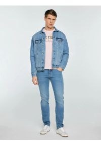 Big-Star - Koszulka męska o klasycznym kroju różowa Bruno 600. Kolor: różowy. Materiał: bawełna. Wzór: nadruk. Styl: klasyczny #7