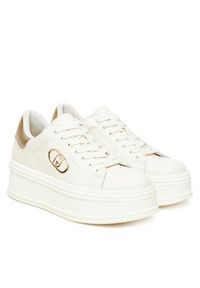 Liu Jo Sneakersy Selma 16 BF5039 PX026 Écru. Kolor: kremowy. Materiał: skóra #5