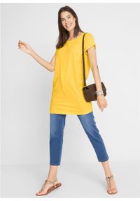 Długi shirt "boxy", krótki rękaw bonprix żółty kanarkowy. Kolor: żółty. Długość rękawa: krótki rękaw. Długość: krótkie #2