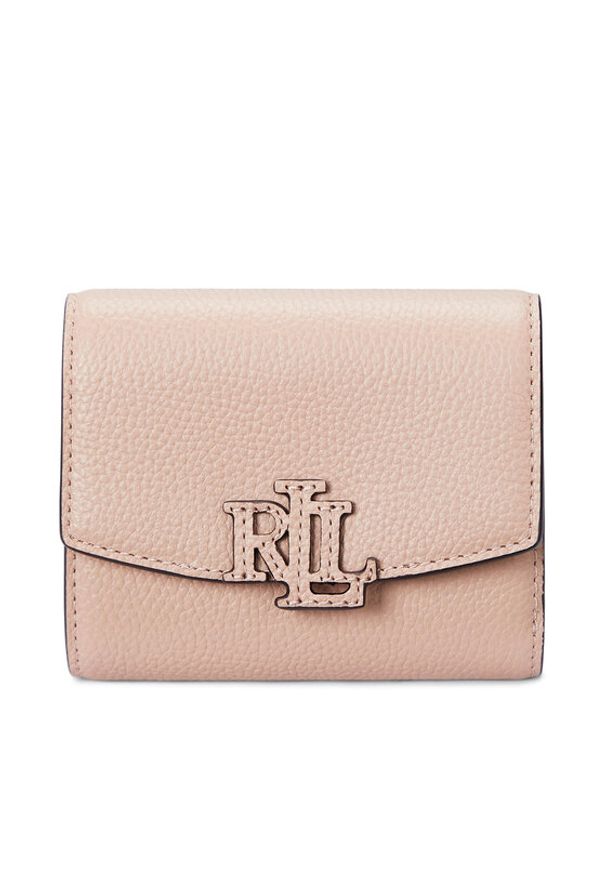 Lauren Ralph Lauren - LAUREN RALPH LAUREN Mały Portfel Damski Cameryn 432966782004 Różowy. Kolor: różowy. Materiał: skóra