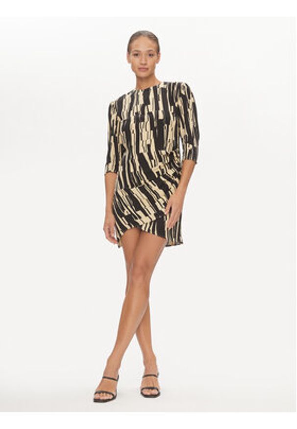 DKNY Sukienka koktajlowa D2A4B344 Czarny Regular Fit. Kolor: czarny. Materiał: wiskoza. Styl: wizytowy