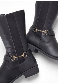 bonprix - Kozaki. Zapięcie: pasek. Kolor: czarny #3