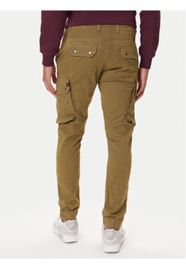 Alpha Industries Spodnie materiałowe Combat 126215 Zielony Slim Fit. Kolor: zielony. Materiał: bawełna