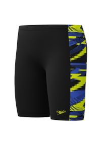 Kąpielówki chłopięce spodenki kąpielowe Speedo Hyperboom Panel Jammer. Kolor: żółty, czarny, wielokolorowy #1