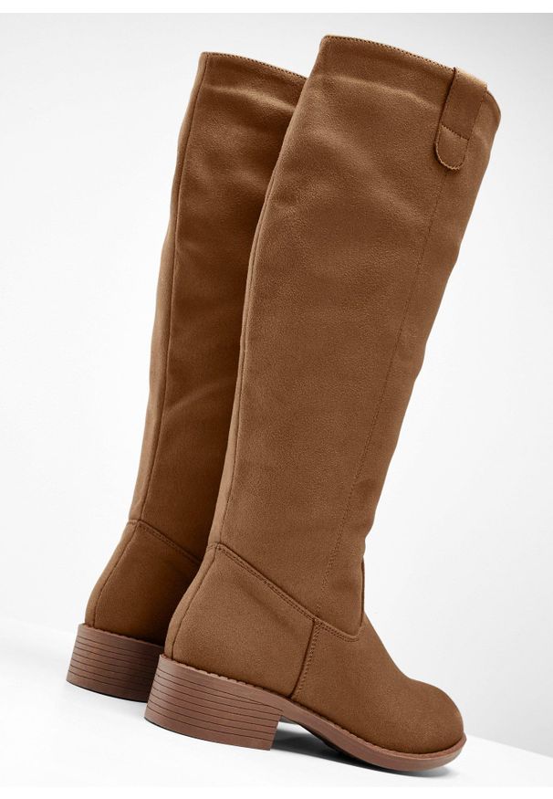 bonprix - Kozaki. Zapięcie: zamek. Kolor: brązowy. Obcas: na obcasie. Wysokość obcasa: średni