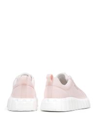 Wittchen - Damskie sneakersy na platformie różowe. Okazja: na co dzień. Nosek buta: okrągły. Kolor: różowy. Materiał: materiał. Obcas: na platformie #6