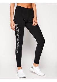 EA7 Emporio Armani Legginsy 8NTP63 TJ01Z 0203 Czarny Slim Fit. Kolor: czarny. Materiał: bawełna