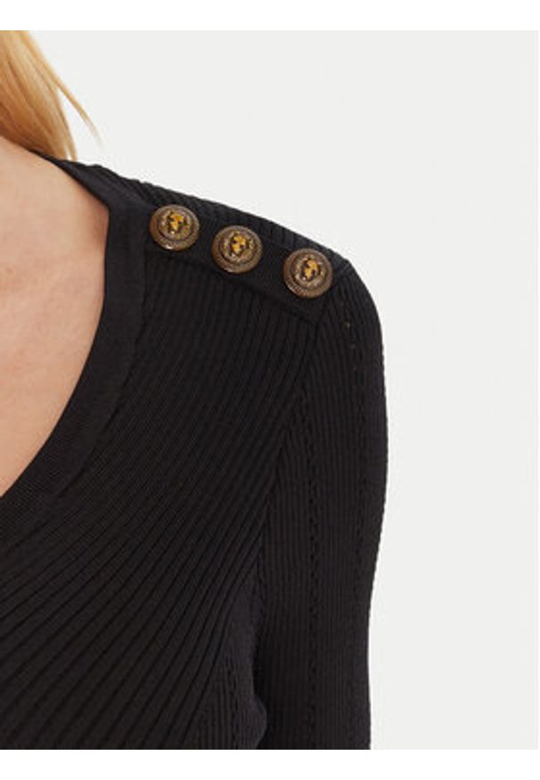 Gaudi Sukienka dzianinowa 521FD13008 Czarny Regular Fit. Kolor: czarny. Materiał: syntetyk