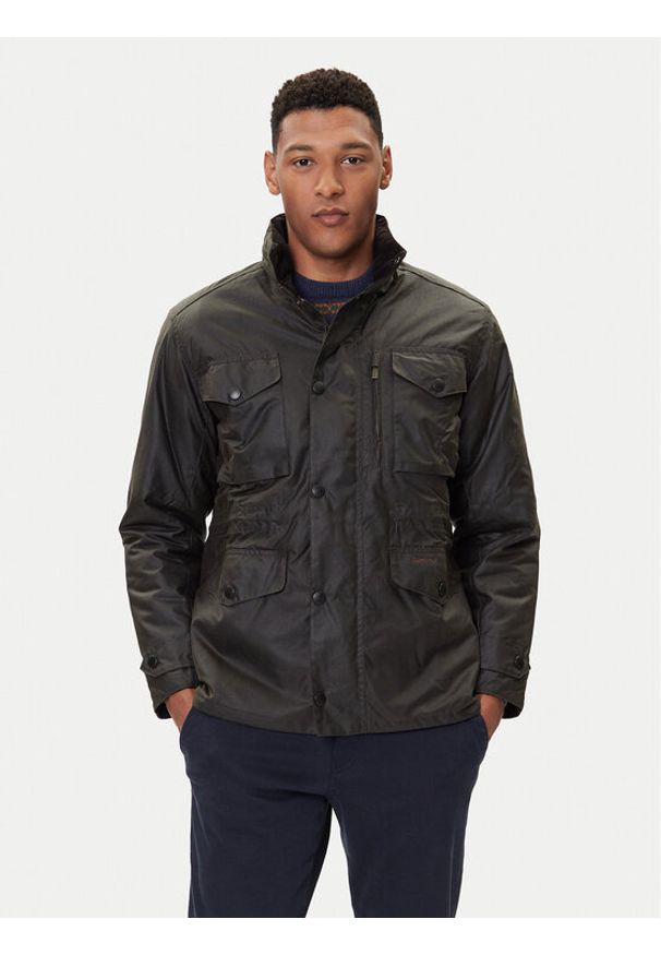 Barbour Kurtka przejściowa Sapper MWX0020OL71 Khaki Regular Fit. Kolor: brązowy. Materiał: bawełna