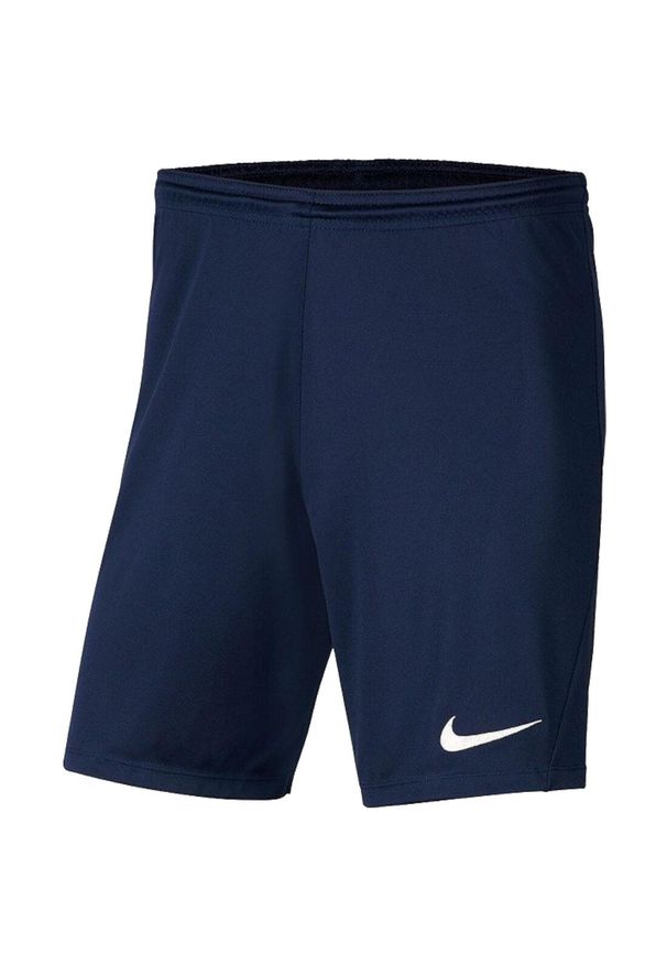 Spodenki sportowe męskie Nike Park III Shorts. Kolor: niebieski. Materiał: poliester. Sport: piłka nożna