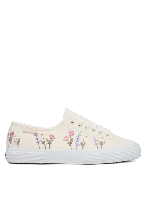 Superga Tenisówki 3750 Flower Embroidery Leggera S8161ZW Biały. Kolor: biały. Materiał: materiał