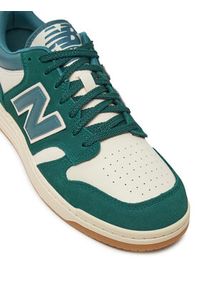 New Balance Sneakersy BB480LPA Zielony. Kolor: zielony. Materiał: skóra, zamsz #3