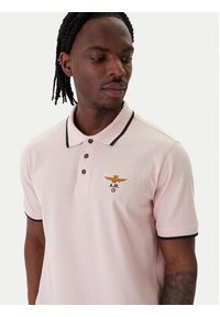 Aeronautica Militare Polo 261PO1308UP00082 Różowy Regular Fit. Typ kołnierza: polo. Kolor: różowy. Materiał: bawełna #5