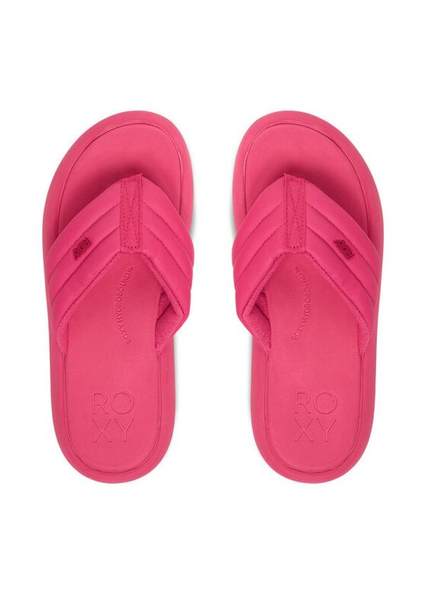 Roxy Japonki CEOWB-3CK003 Różowy. Kolor: różowy. Materiał: skóra