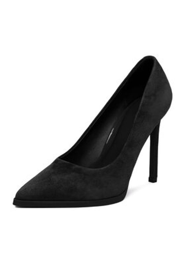 Gino Rossi - GINO ROSSI Szpilki EO-AZI-LT2472-1 Czarny. Kolor: czarny. Materiał: zamsz, skóra. Obcas: na szpilce