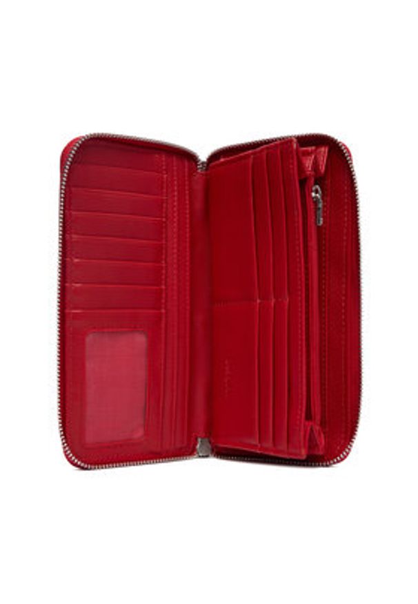 Desigual Portfel Fiona 26SAYP18 Czerwony. Kolor: czerwony. Materiał: skóra