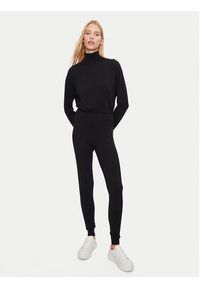 Athlecia Spodnie dresowe Dava W Knitted EA243385 Czarny Regular Fit. Kolor: czarny. Materiał: wiskoza